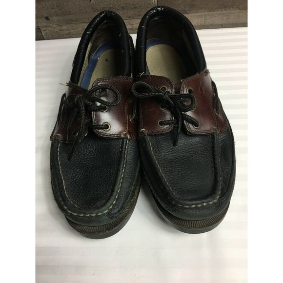SPERRY TOP-SIDER Navy Blue Leather Men's Size 13M - Picture 1 of 9
